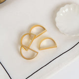 French Brasserie - Matt Gold Napkin Ring