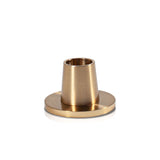 Flat Gold Brass dinner candle holder
