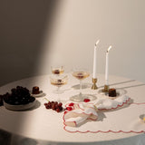 A touch of Red - Set of 4 Napkins