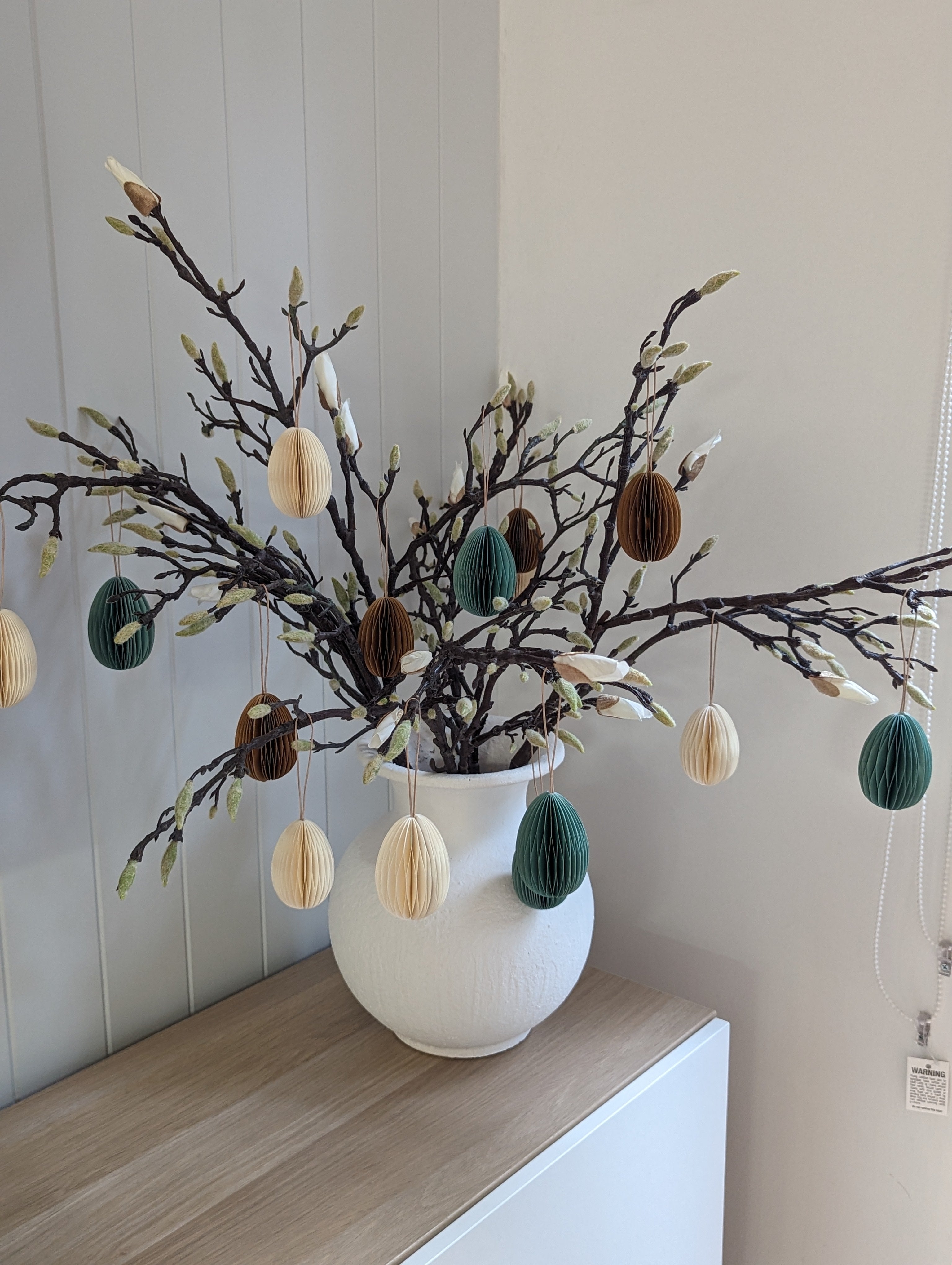 Seafoam Hanging Easter Egg H7cm