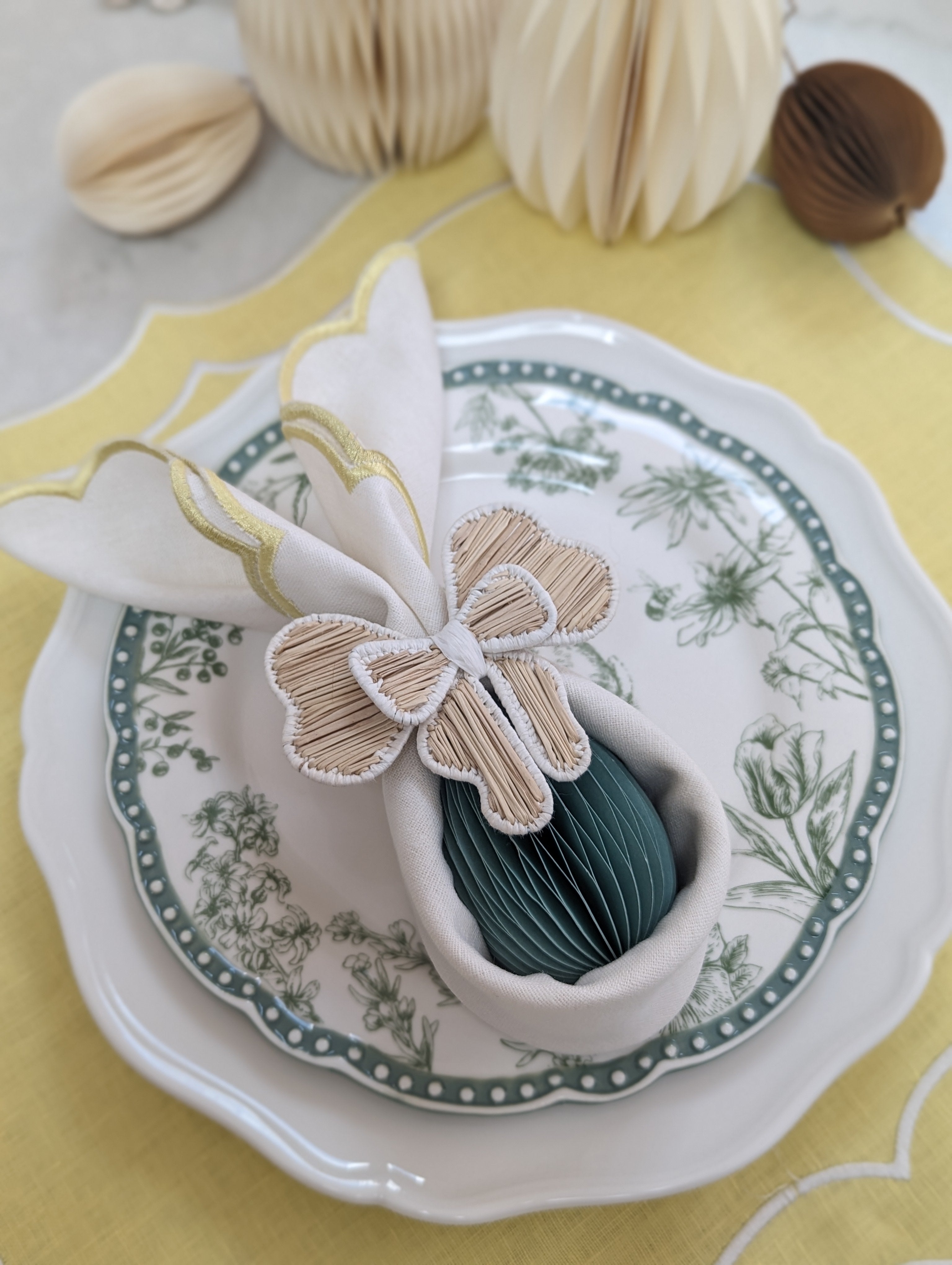 Bunny easter napkin